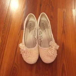 White slip on shoes